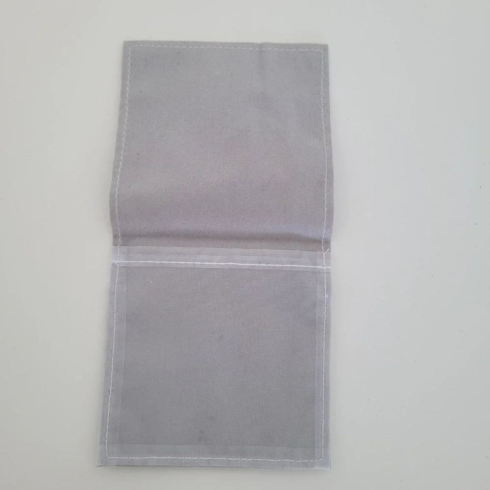 Dior Small Grey Suede Jewelry Pouch Mini Travel Dust Bag Case‎ Ring Earring
